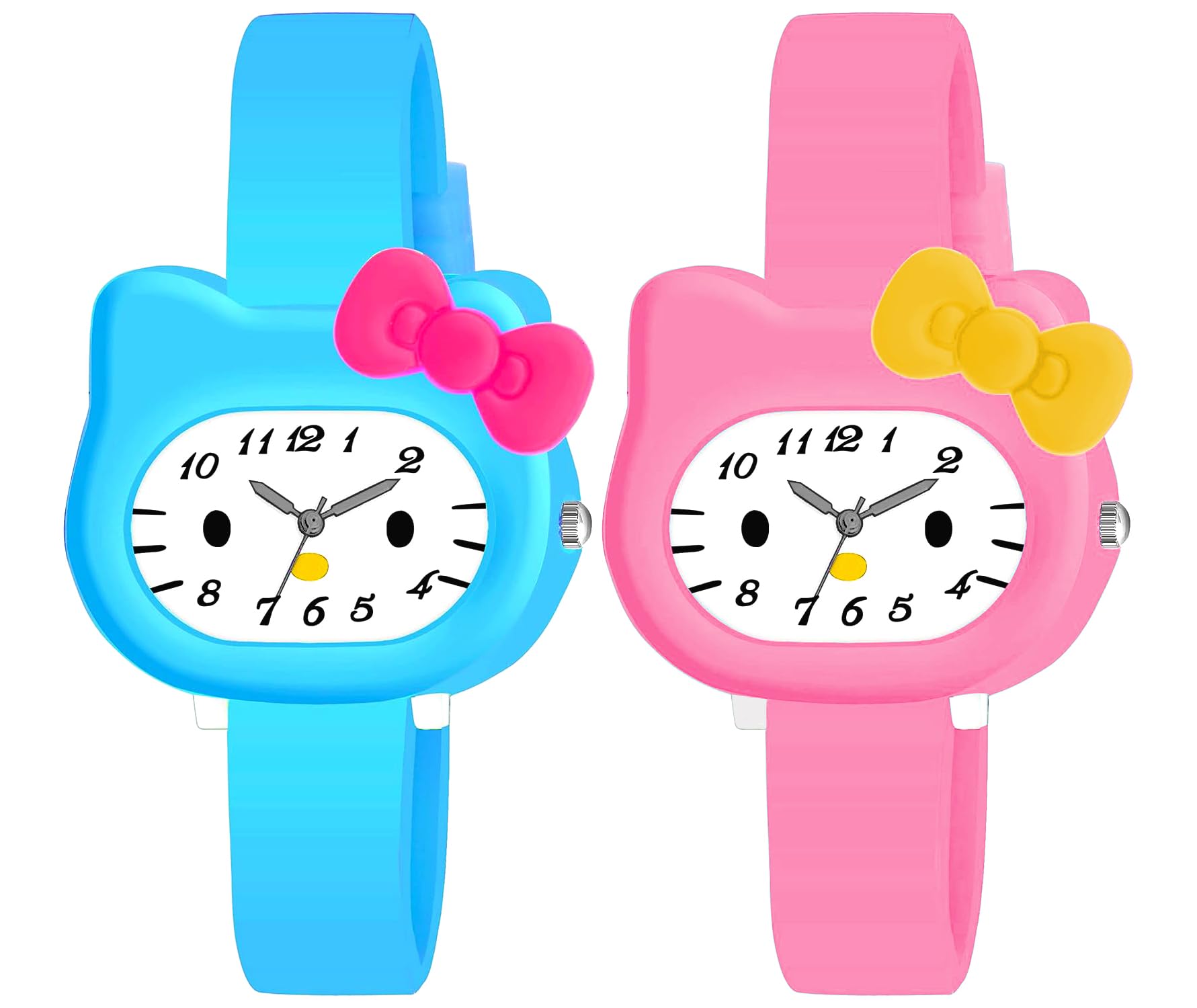 Time Up Analog Dial Cute Kitty Dial Design Combo of 2 Kids Watches for Girls & Boys (Age: 3-10 Years)-KITTYAQ-SB (Sky Blue-Pink) (B0CHVVXJXL) Amazon Price History, Amazon Price Tracker