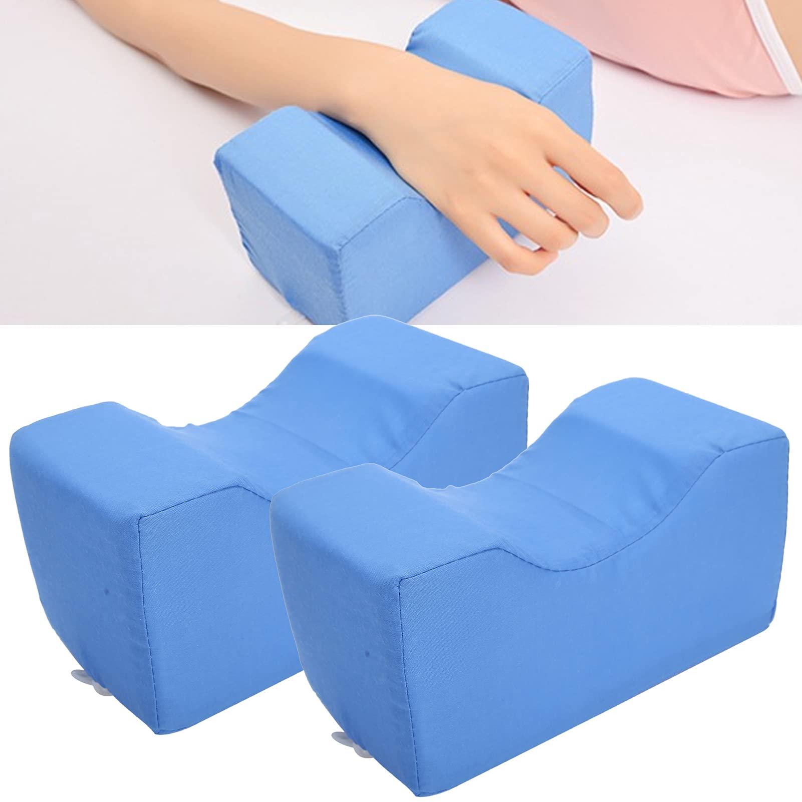 Cuscino Antidecubito per Caviglia 2 Pezzi, Cuscino di Supporto per Elevatore del Piede, Cuscino Elevabile per Poggiagambe per Pazienti Anziani Costretti a Letto per Anziani e