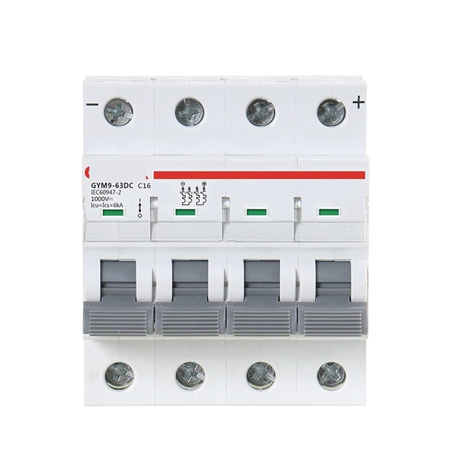 Wyłącznik automatyczny DC 1000V Mini DC 6A 10A 16A 20A 25A 32A 40A 50A 63A 4-biegunowy IEC60947 1 sztuka (10A)