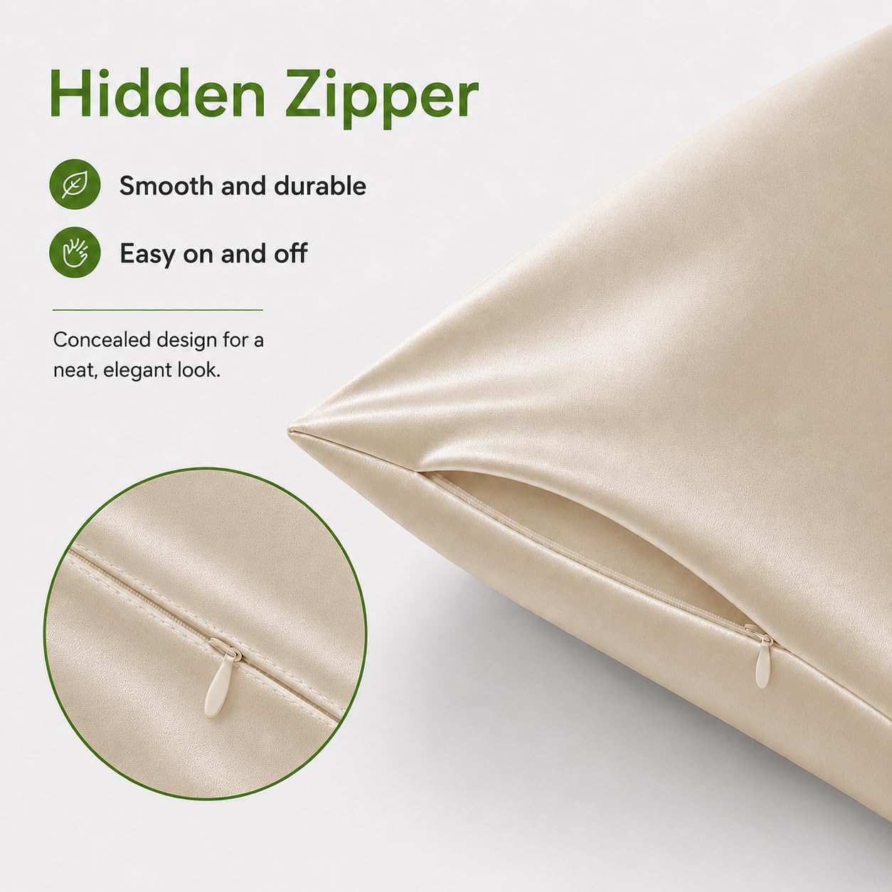 Queen Pillow Cases Set of 2, Viscose Made from Bamboo, 20 x 30