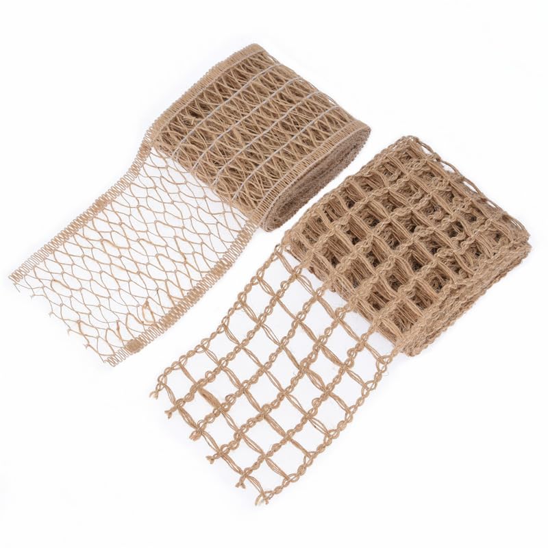 30/60 jardów 10 cm szerokości retro hesyjska wstążka lniana wstążka jutowa rolka pleciona wstążka jutowa do rękodzieła tapicerskie gips plecione wykończenie