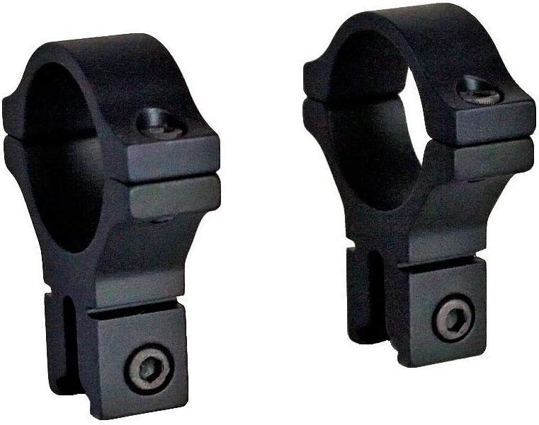 BKL 300 0.6" Long Dovetail Scope Rings - 0.979" High - for 30mm Scope Tubes - Fit 3/8" or 11mm Dovetails - Matte Black or Silver