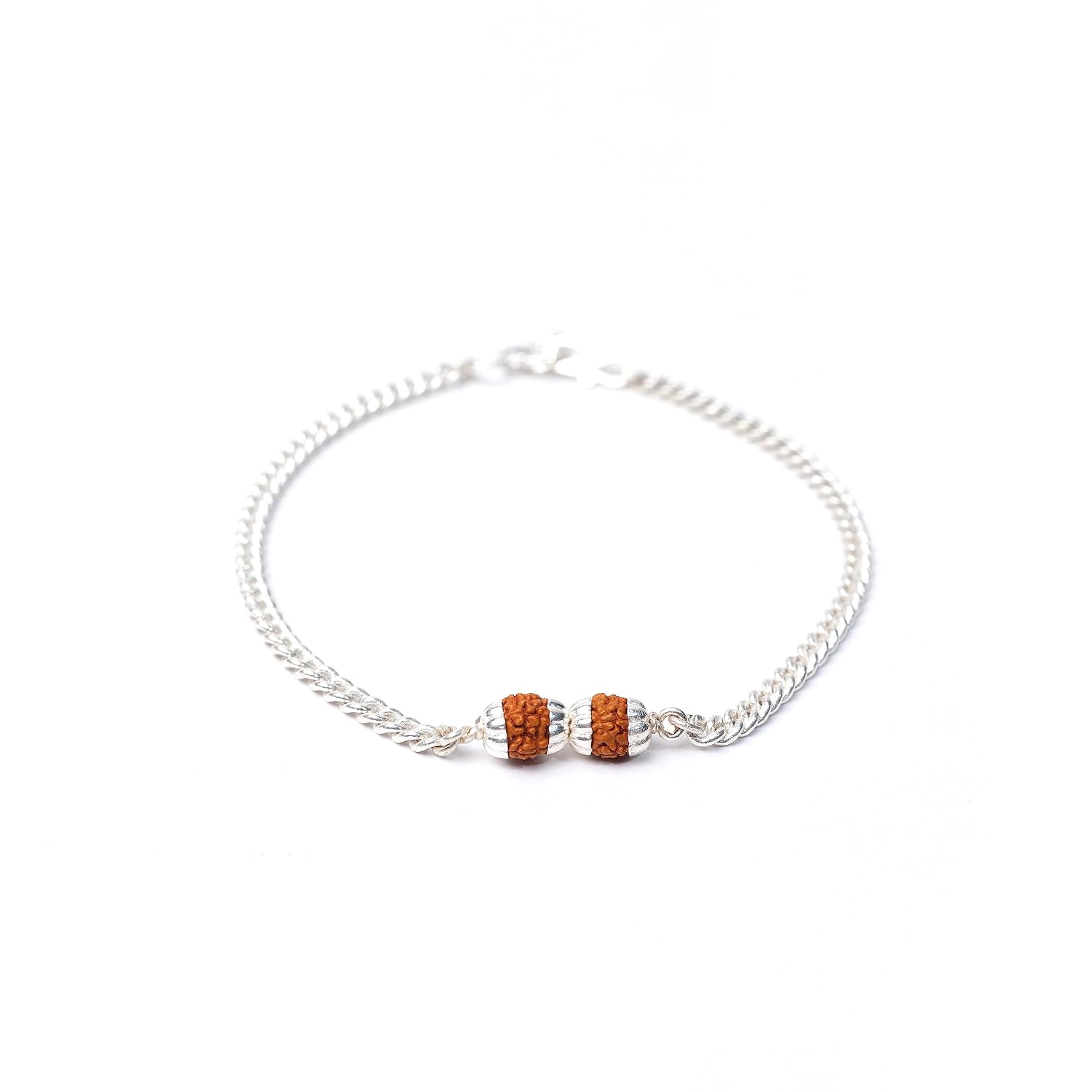 Ashok Jewellers Sterling Silver Rudraksha Bracelet for Men and Women (8.5inch) - Review, Price and Buying Guide