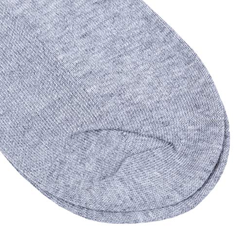 Image of Mens Classic Cotton Dress Socks Thin Lightweight for Office Business Non-binding Comfortable Casual Crew Socks Black 6 Pack