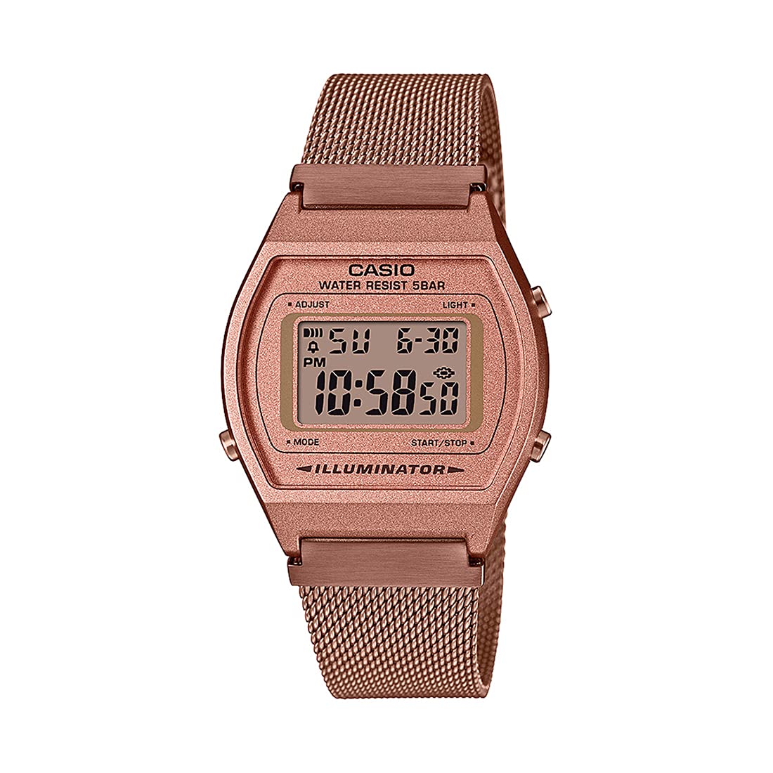 Vintage Digital Rose Gold Dial Unisex-Adult's Watch-B640WMR-5ADF