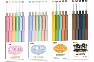 Shuttle Art 22 Retro Color Retractable Gel Pens
