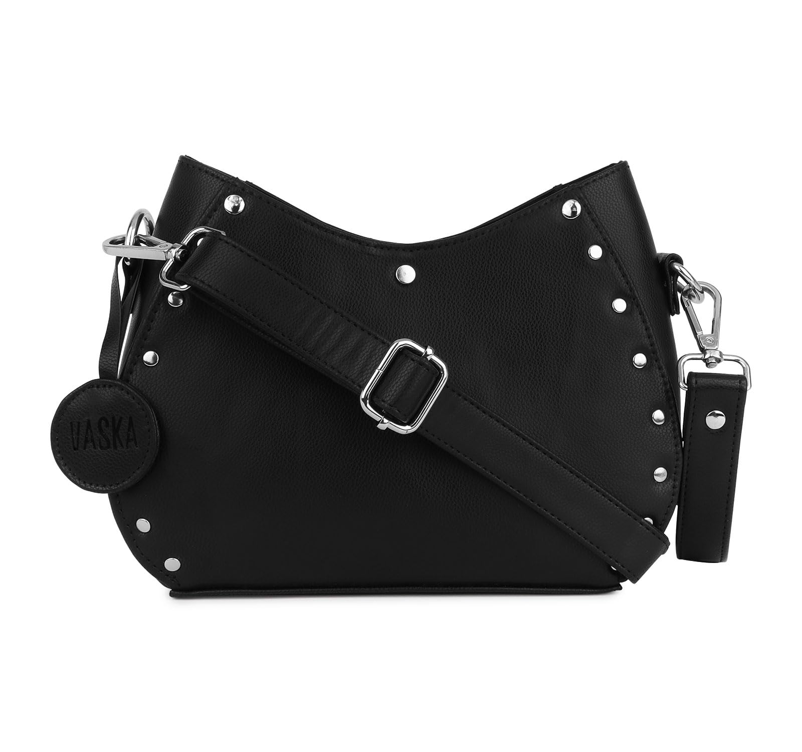 VASKA Womens studded sling bag with a broad strap (PU) (Red) (B0CR4HD12P) Amazon Price History, Amazon Price Tracker