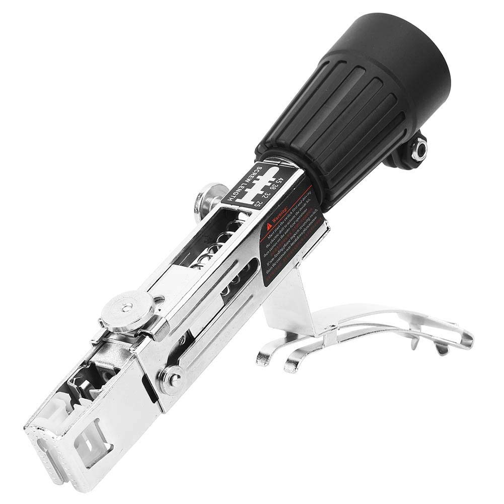 Perceuse électrique automatique de pistolet à ongles de menuiserie, outil de travail du bois de matériel d'accessoire de perceuse électrique de machine à ongles automatique réglable