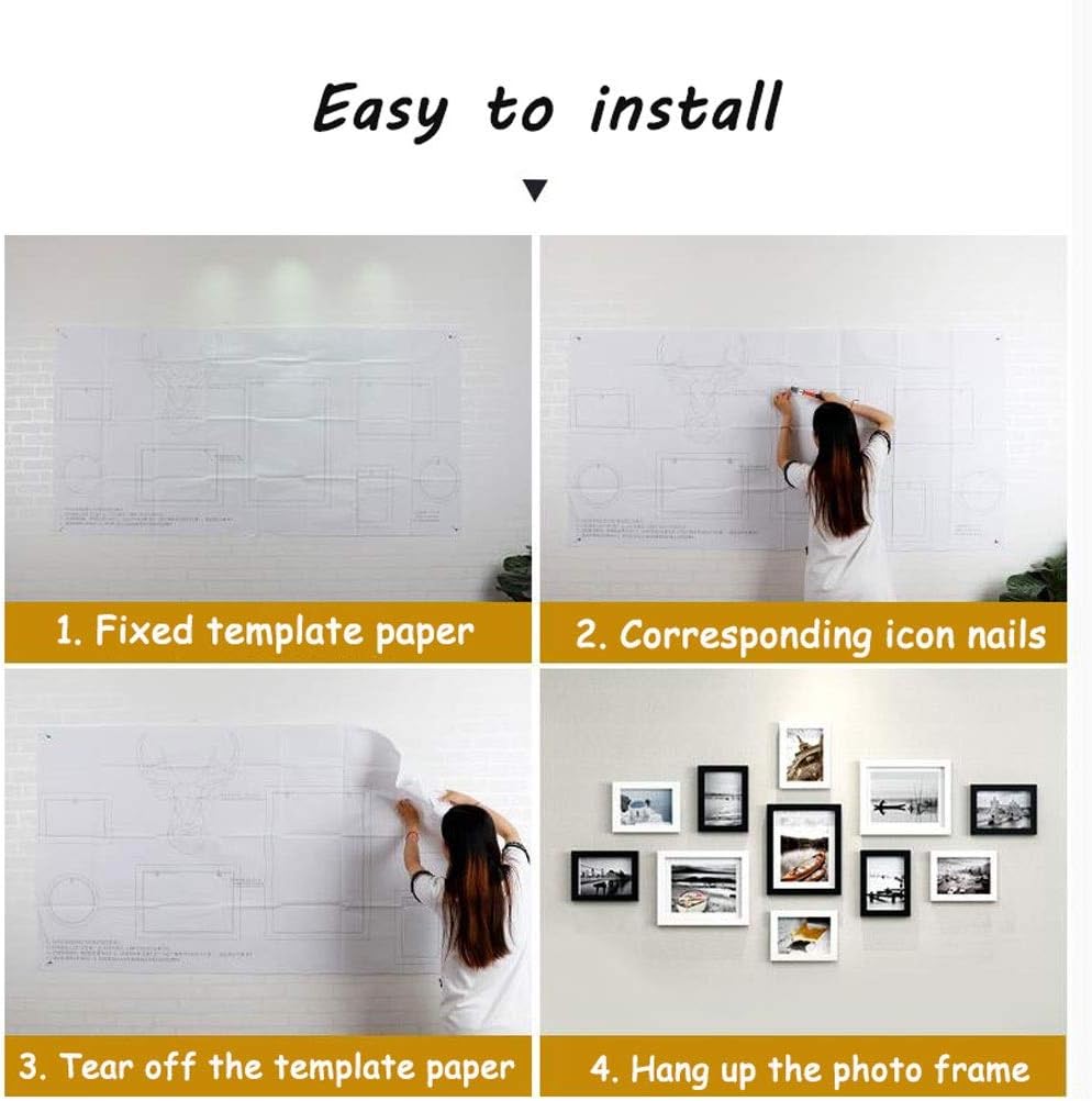 Photo Frames Multiple Photos Collage Wall Picture Frame Set 11 Pieces Combination Wooden Baby Decor Gift