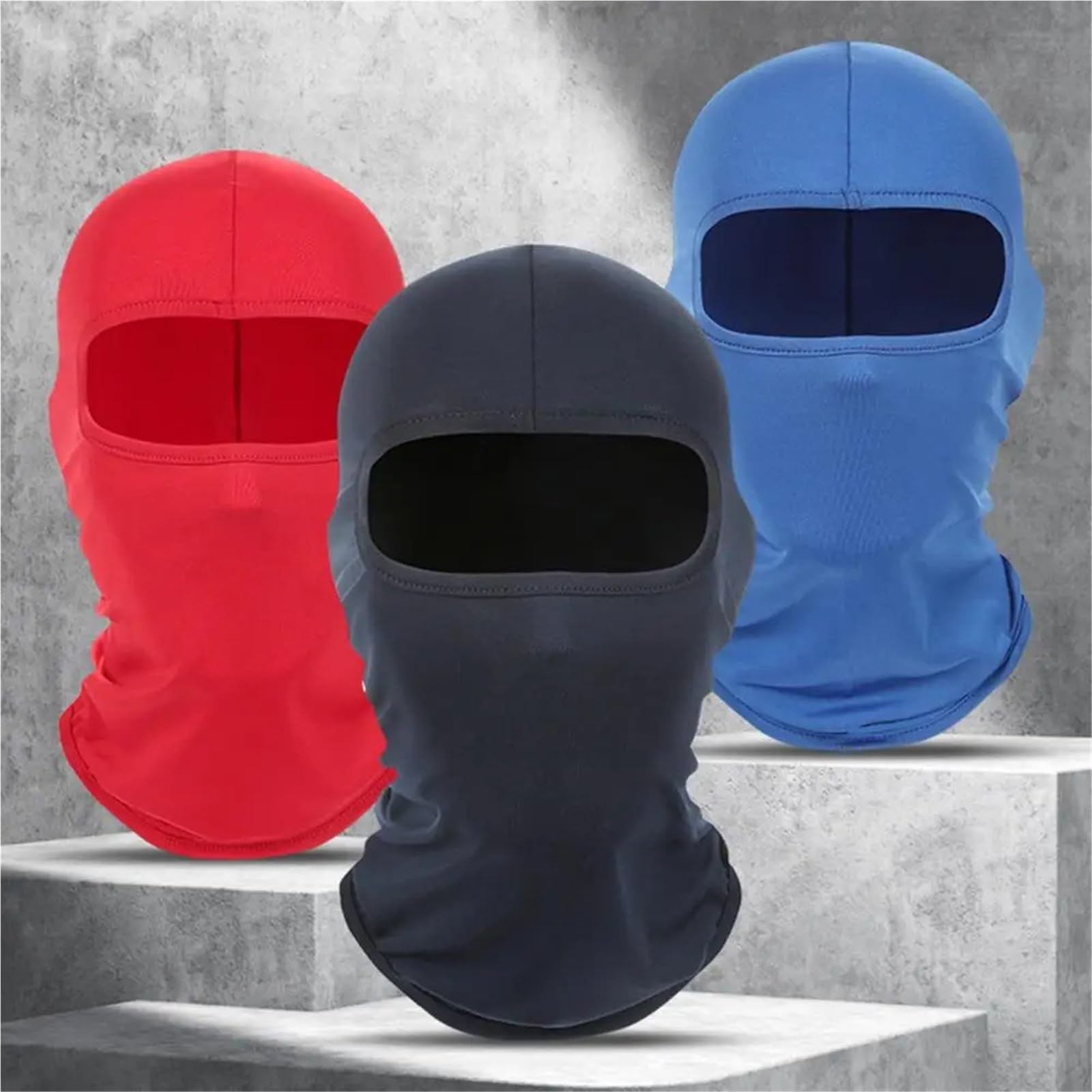 2 máscaras de esquí for Hombre y Mujer, máscara Facial for Ciclismo, Cubierta for la Cabeza, Bufanda Deportiva a Prueba Viento, for Bicicleta para Esquí Ciclismo