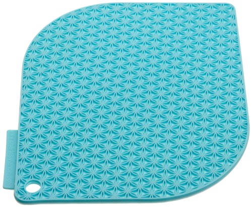 Charles Viancin - Honeycomb Silicone Pot Holder - Withstands Temperatures up to 220°C / 428°F - BPA-Free, Plastic Free, Food-Grade Silicone - Dishwasher Safe - Turquoise by Charles Viancin - Used condition - US$13.85