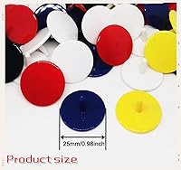 Vista 2 de Adhere Marcadores de pelota de golf, 50 unidades, 100 unidades, marcador de bola de posición de plástico, tamaño cuarto, 0.94 pulgadas, marcador