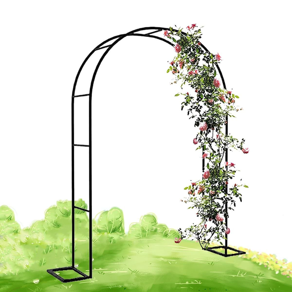 Arche de jardin en métal créez une allée fleurie et romantique