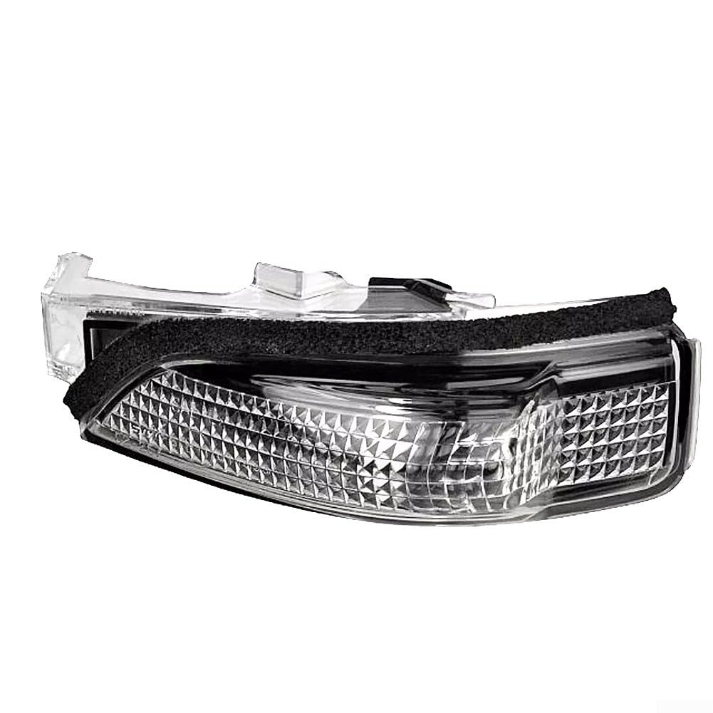 Right Wing Mirror Indicator Lens for Toyota Corolla 2013-2018, Black and Transparent, ABS Material, Replacement Part for OE