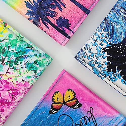 Zoppen Passport And Vaccine Card Holder Combo, Passport Holder With Vaccine Card Slot, Passport Wallet Cover Case Travel Document Organizer，Rfid Blocking Travel Wallet Womens And Men, Pink Sea #TOP4