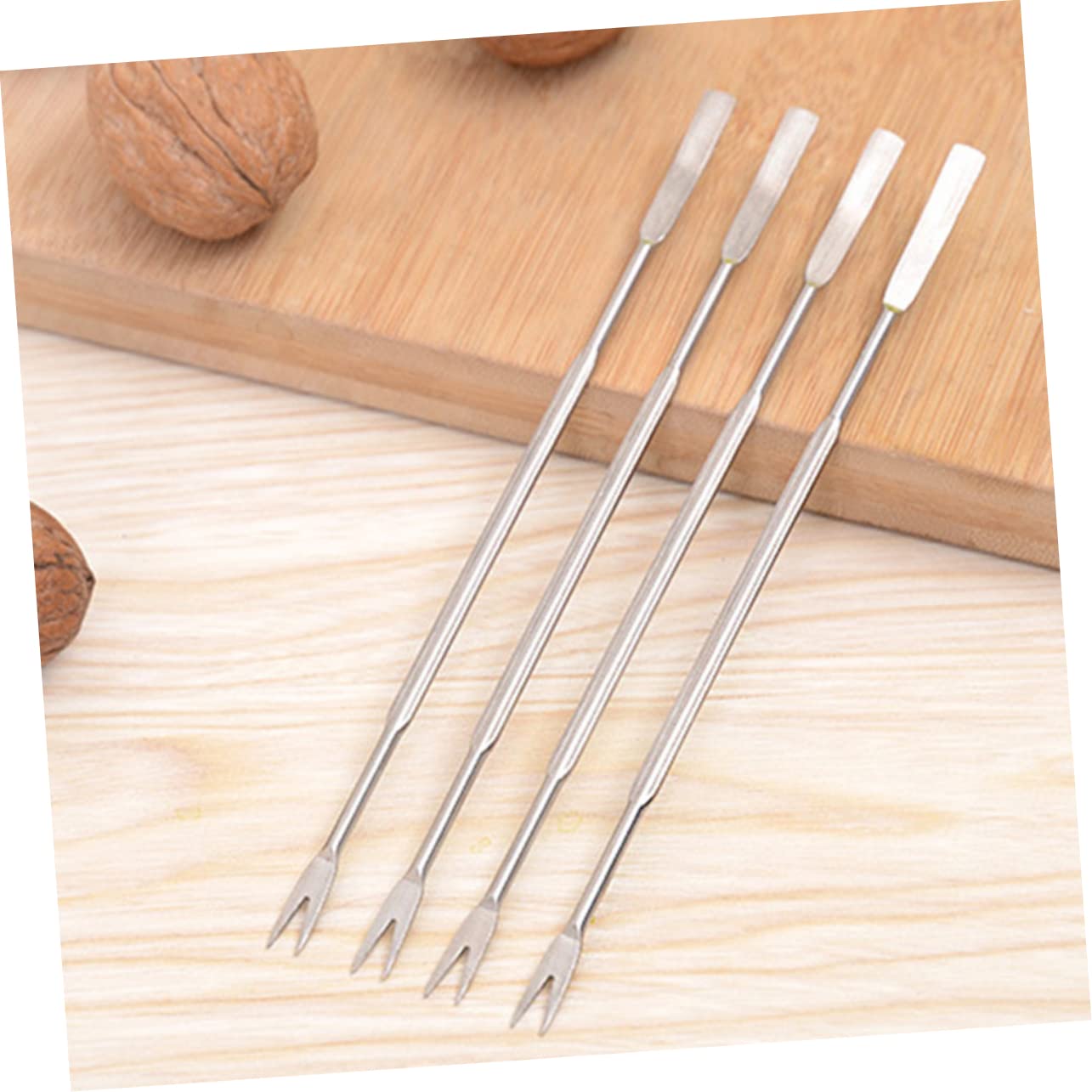 Set Utensili per Frutti di Mare da 12 Pezzi Argento in Nylon
