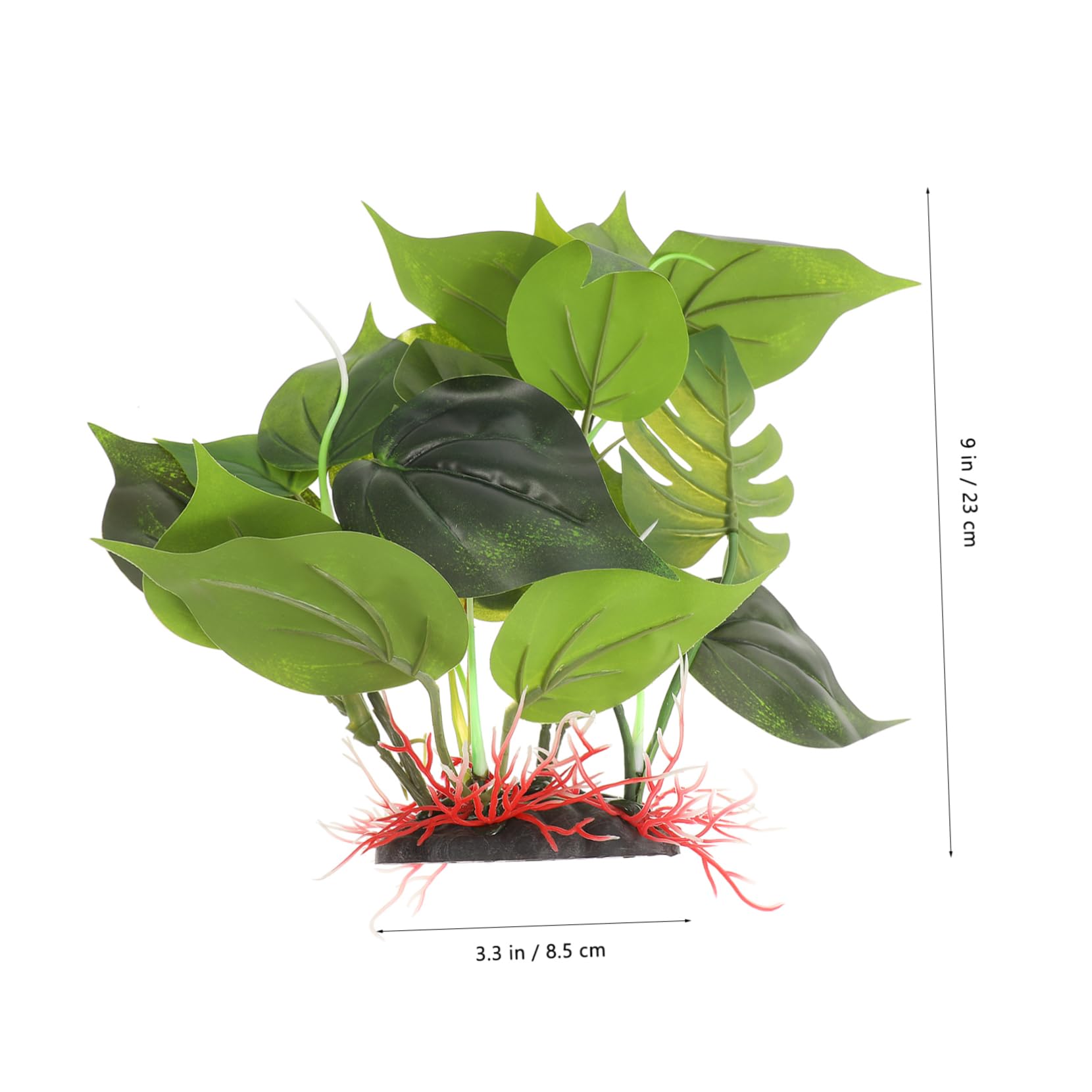 BESPORTBLE 3piezas Planta Artificial para Acuario Decoración Lifelike Accesorio De Pecera para Ocultar y Jugar Acuarios y Terrarios Material Seguro y Fácil De Mantener