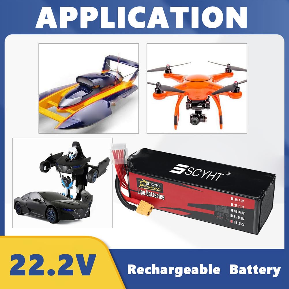 Akumulator Lipo 6S 22,2 V 10000 mAh 9500 mAh 9000 mAh Akumulator zamienny 22,2 V Akumulator litowy do zdalnie sterowanego drona do silników 50 W - 220 W,22.2v9000mah 1pack