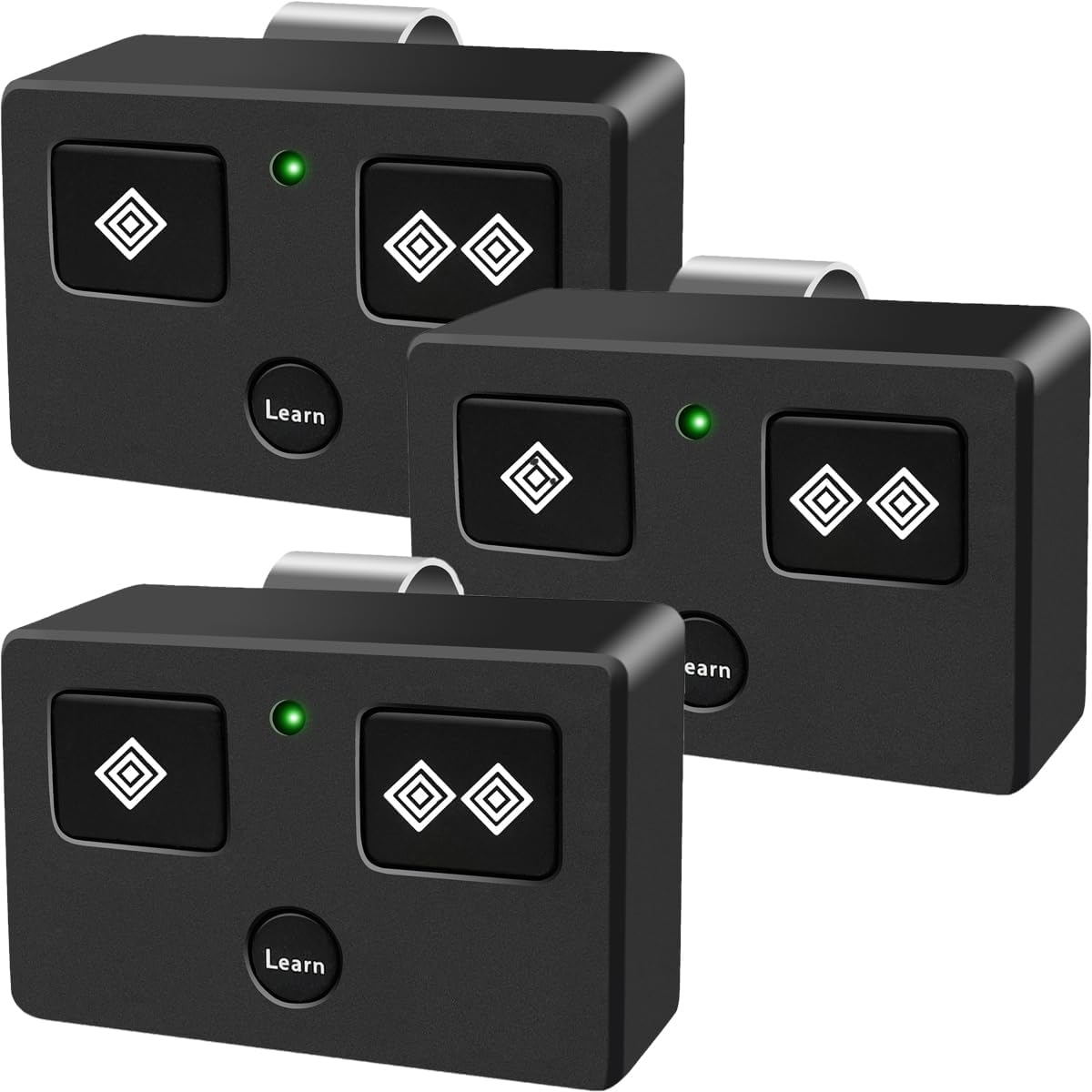 for Ghost Control, AXP1 AXS1 Ghost Gate Opener Remote Transmitter, 5-Button, 3-Button Remote Transmitter for Automatic Gate Openers, Partymode, for Ghost Control Opener Systems (3PC-3Button)