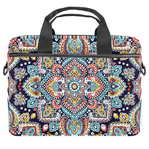 Sac ordinateur 14 pouces bohème chic mallette de transport géométrique