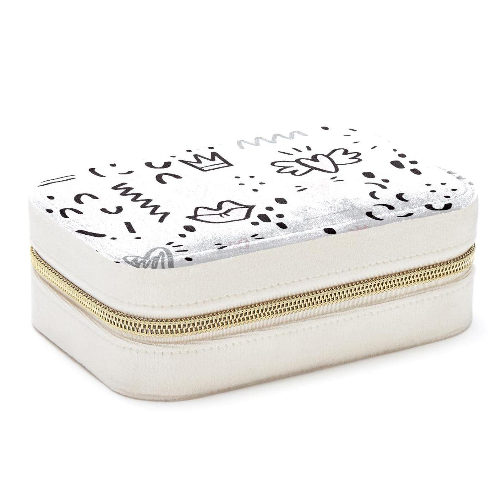 Boîte à bijoux cadeau femme | Coffret élégant en forme de cœur et couronne