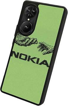Reeder S19 Max Pro S EDGE ile Uyumlu Nokia Tasarımlı Glossy Premium Kılıf, Yeşil
