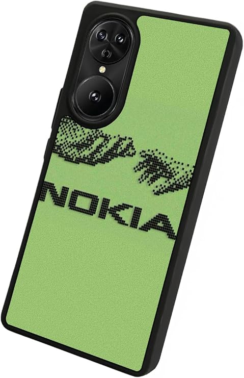 Reeder S19 Max Pro S EDGE ile Uyumlu Nokia Tasarımlı Glossy Premium Kılıf, Yeşil