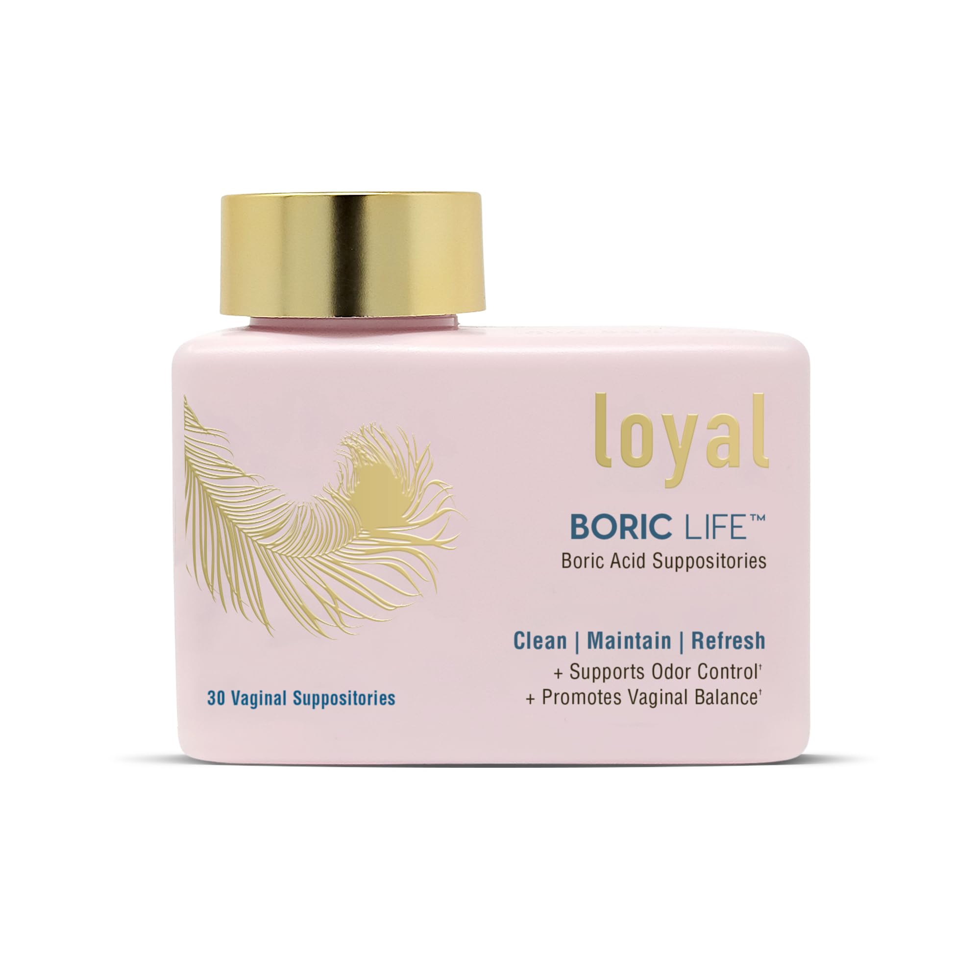 Boric Life - Boric Acid Suppositories - 600mg - Supports Odor Control - Promotes Balance - Soothes Discomfort - Made in USA - 30 Count