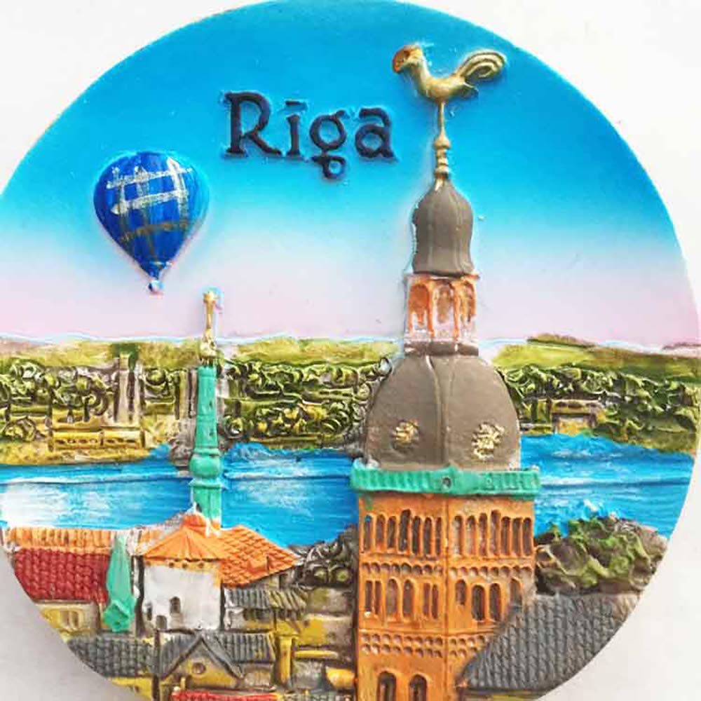 Aimant de réfrigérateur 3D Luxembourg - Cadeau souvenir de voyage, maison, cuisine, réfrigérateur - Décoration magnétique - Collection artisanale