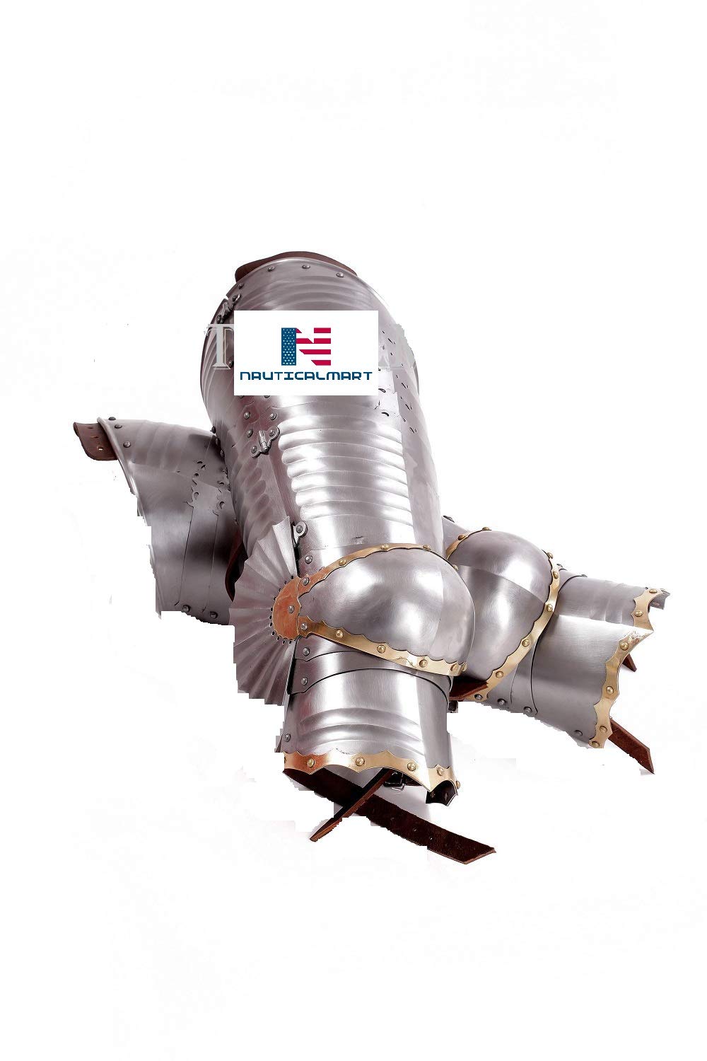 NauticalMart Medieval Knight Steel German Gothic Leg Armor