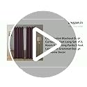 Image of Cloth Fusion 90% Blackout Door Curtains 9 Feet Long Set of 2, Room Darkening Parda with Stainless Steel Grommets for Home Decor (9x4 Feet, Wine)