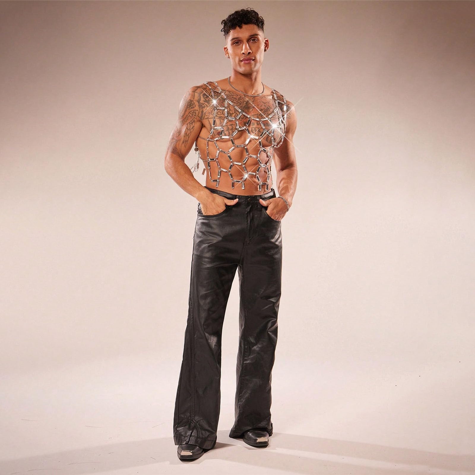 Gilet impreziosito da paillettes alla per abiti casual
