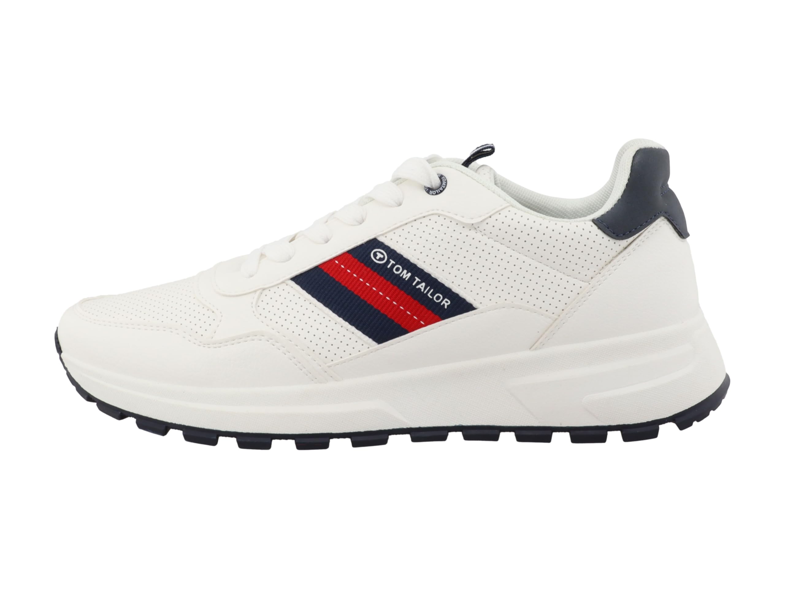 TOM TAILOR Men's 5380410006 Sneaker, White, 8 UK