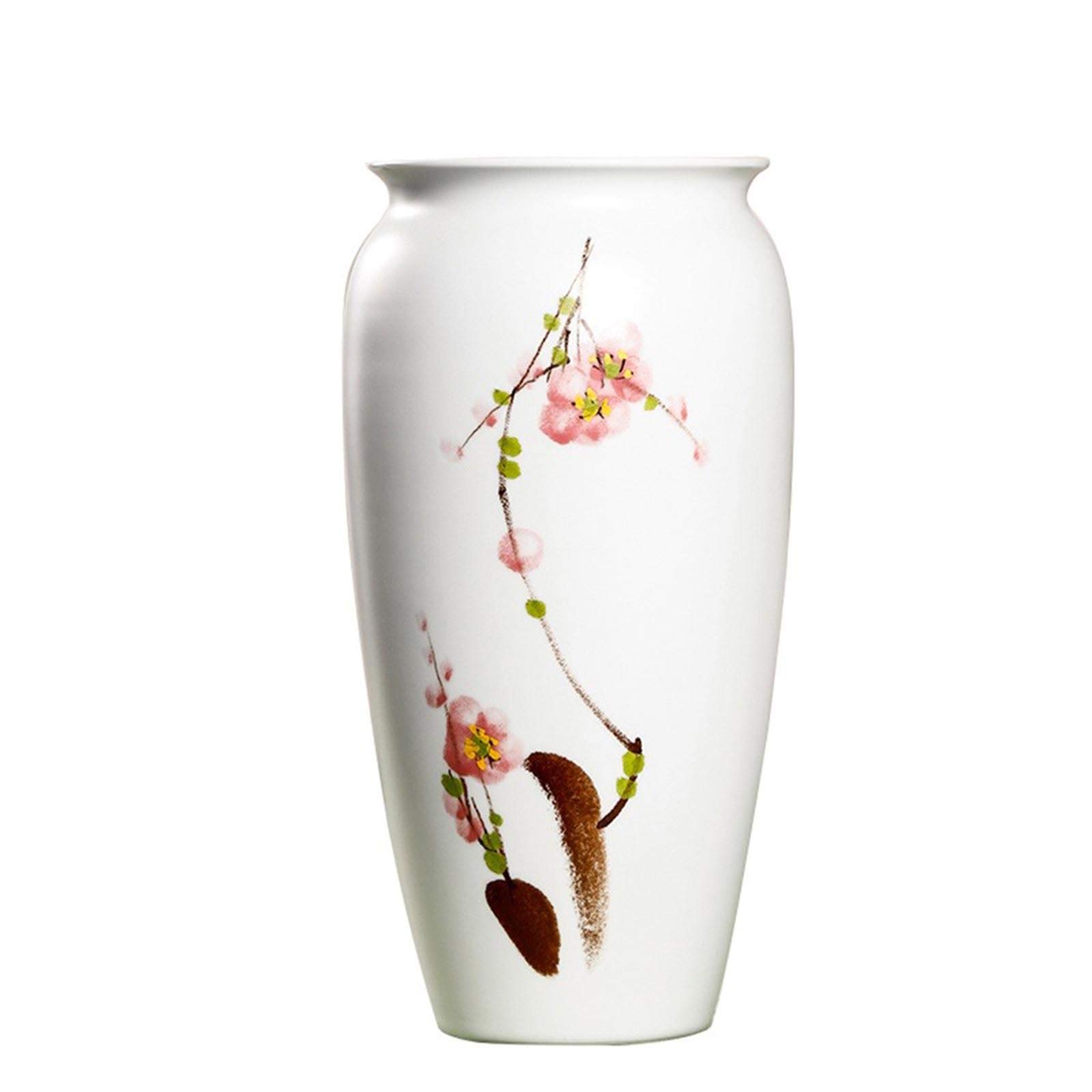 Bzgpmfud G Vase Desktop S For Flower Countertop Cylinder Ceramic S Creative Hand Painted Ideal Pampas Rass Dried Flowers(G)