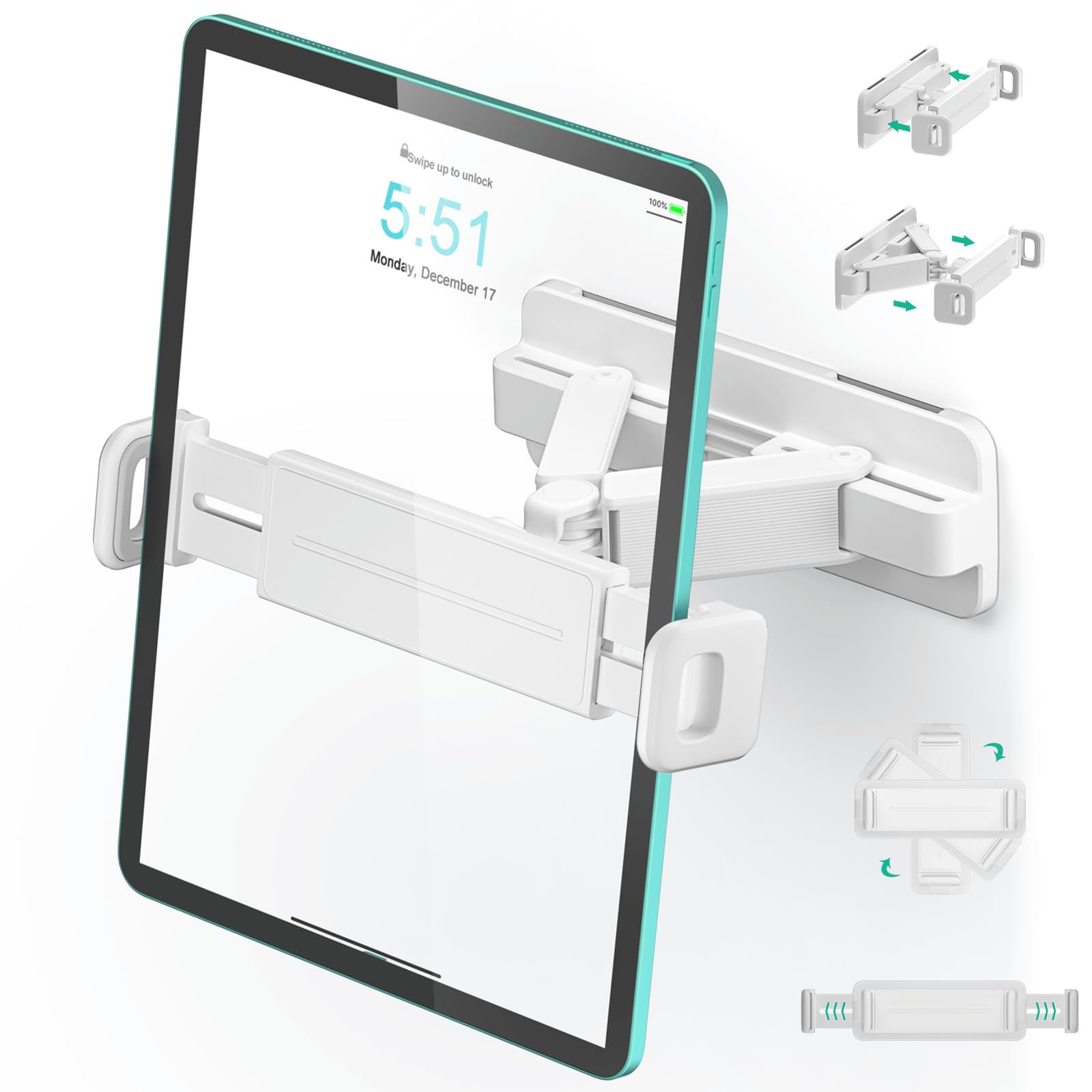 Amazon.com: Mistriddle Tablet Wall Mount Holder, 360° Rotation, No