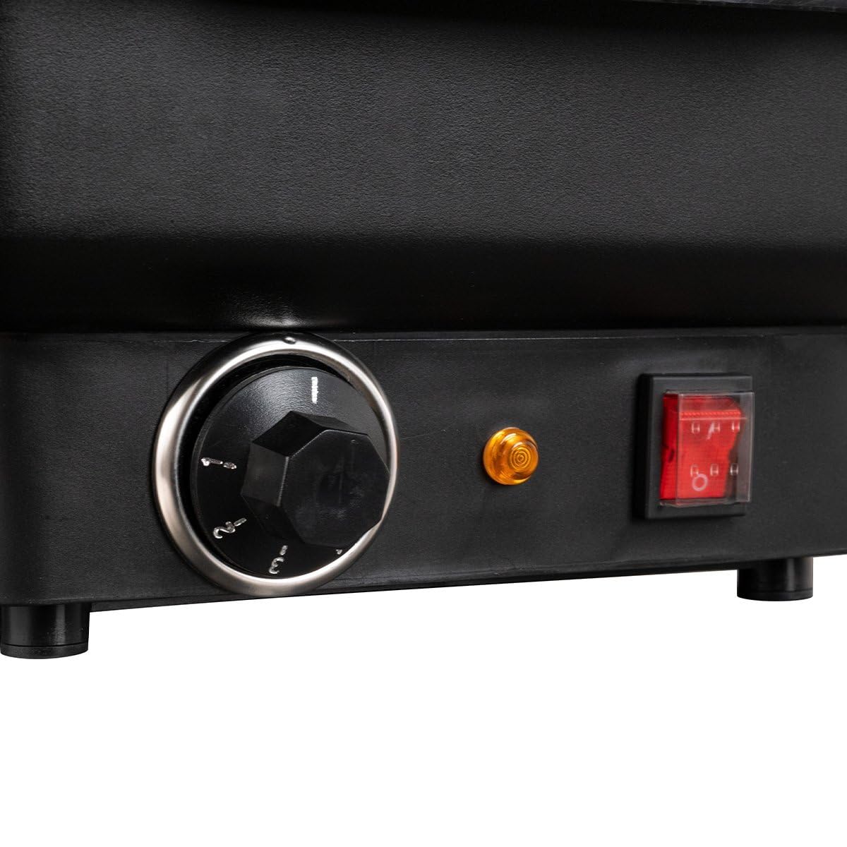 GastroHero Elektro-Chafing Dish, für GN 1/1 Behälter, Schwarz CDGN1/1E | mit passendem Deckel & handlichen Griffen, Edelstahl, +30 °C bis +90 °C, GN 1/1 Behälter mit 6,5 cm Tiefe, 58x35x25 cm