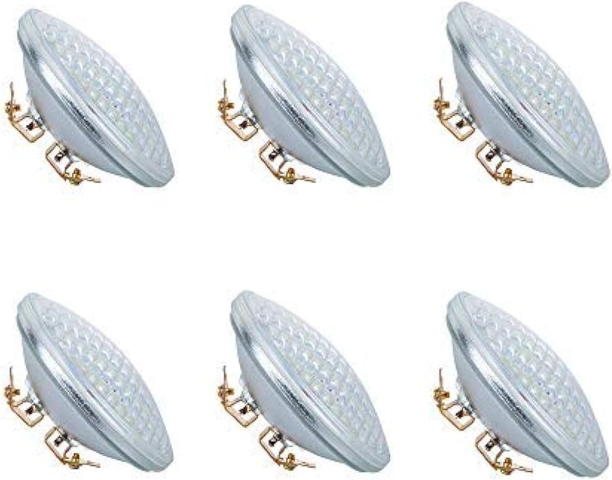 PAR36 LED Landscape Bulb 9W 3000K Warm White, AC/DC12V, 900Lumens 60W Halogen Equivalent, Water Resistant (6 Pack)
