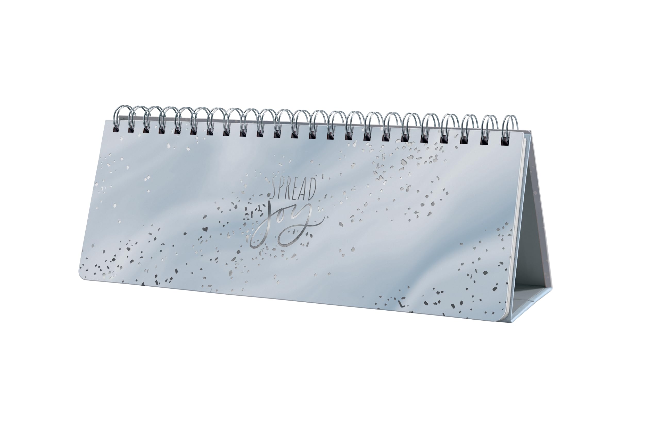 SIGEL JP205 Jolie Daily Planner undated, Glittery Joy, 120 GSM, 16,8 x 21,5 cm, hardcover, 240 Pages, Pink, Grey