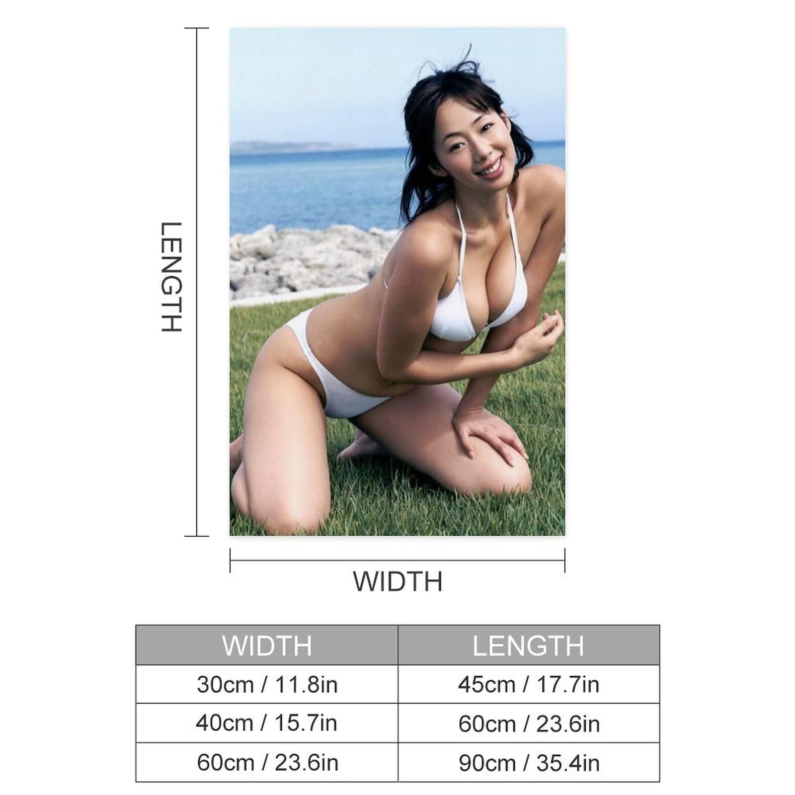 Amazon.co.jp: 井上和香26このステッカーポスター（横版）は、リビング