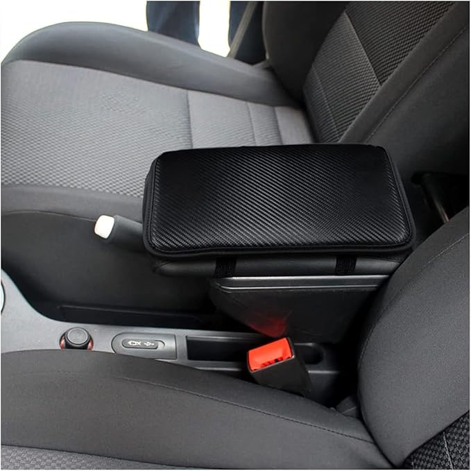 Ziciner Car Center Console Cushion Pad, Leather Armrest