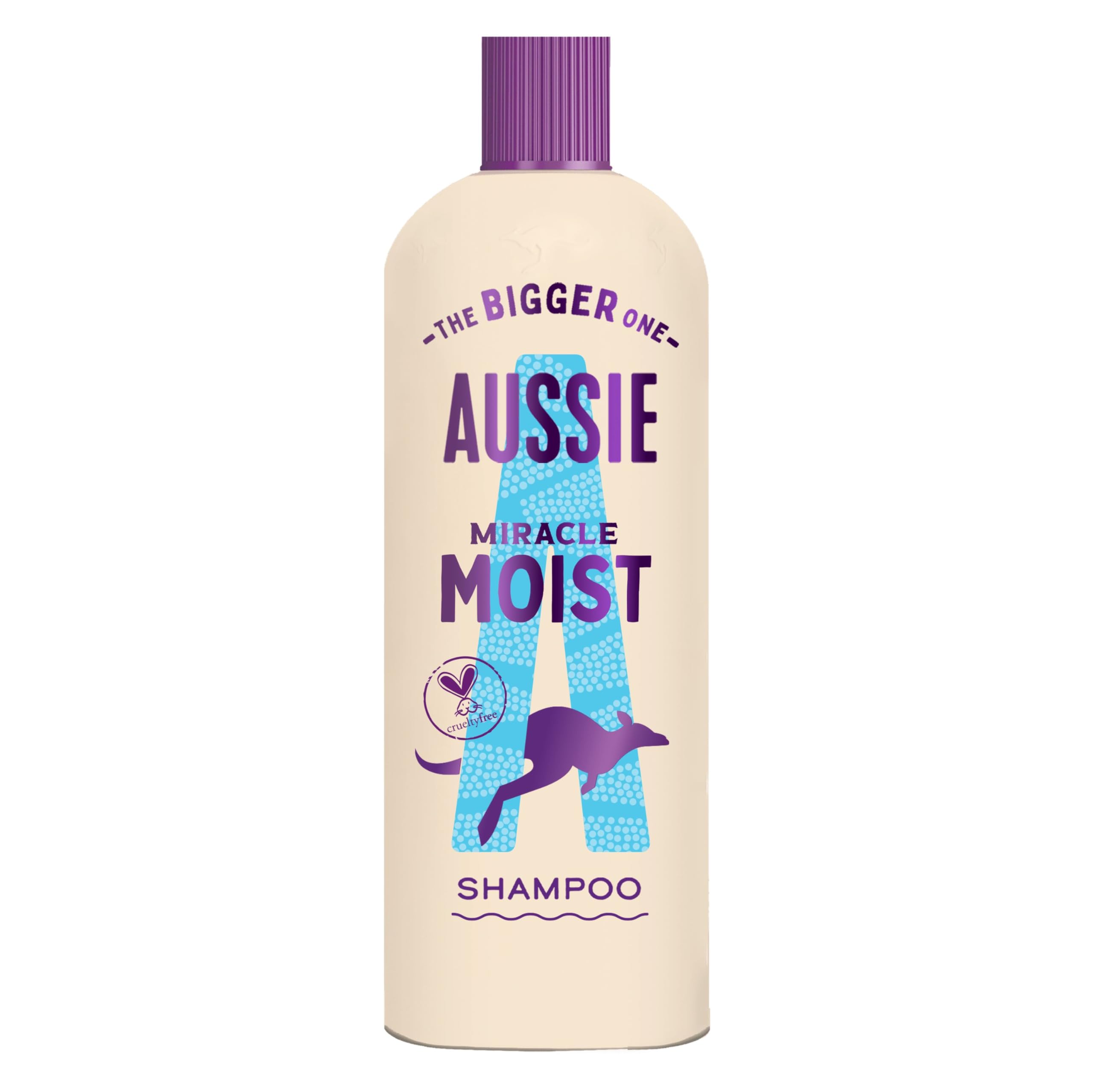 Aussie Miracle Moist Shampoo 600ml. Moisture-Quenching Formula to Revive and Restore Brittle and Dry Hair. Infused with Australian Macadamia Nut Oil, and Cruelty-Free