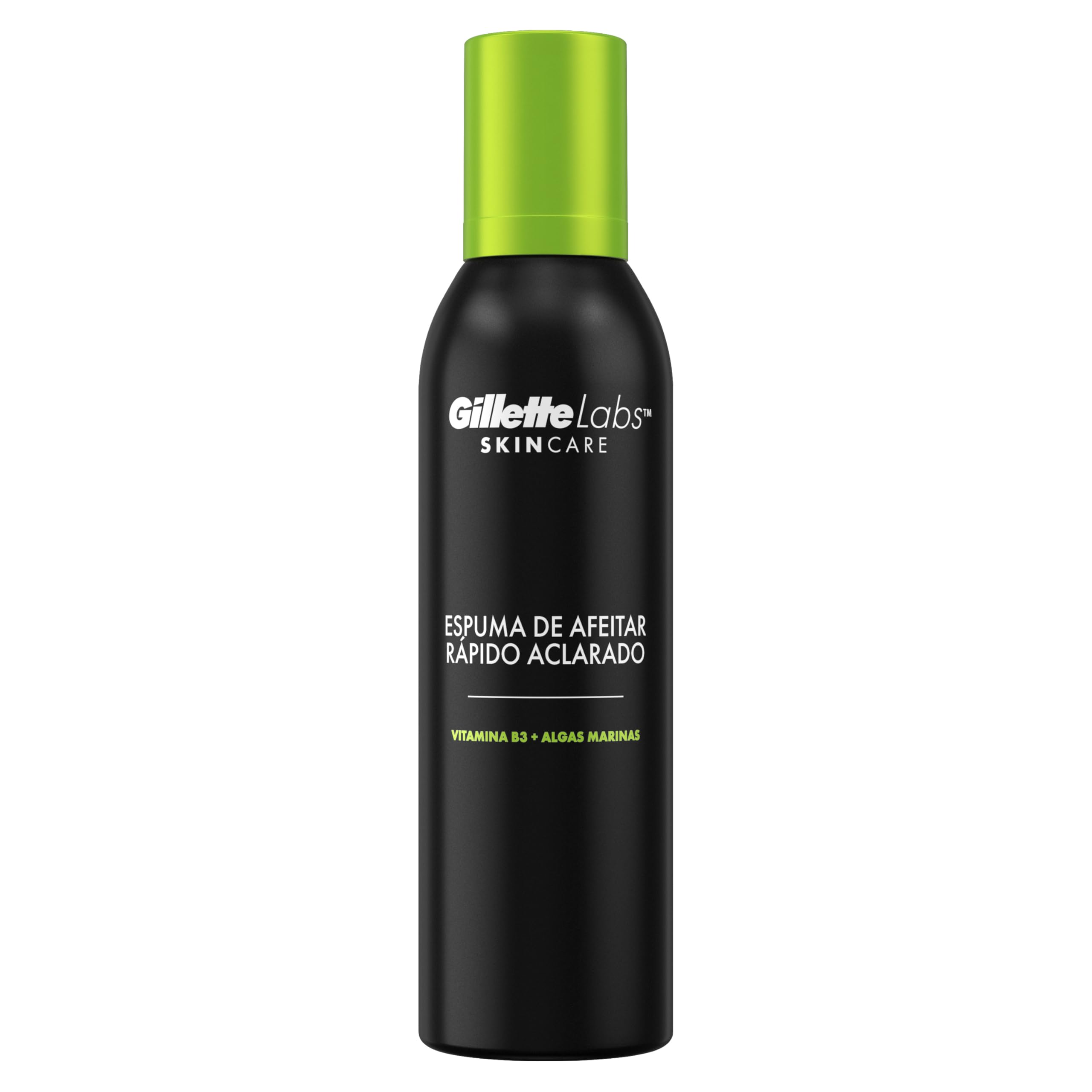 Gillette Labs Espuma de Afeitar Ligera de R&aacute;pido Aclarado para Hombre, Protege y Cuida la Piel, F&oacute;rmula Refrescante Sin Alcohol, 240 ml