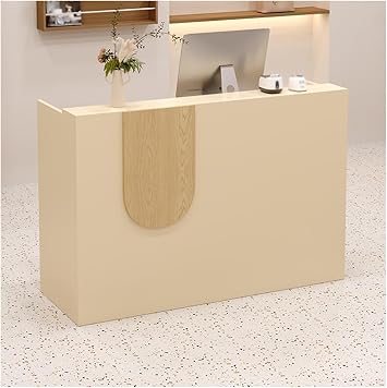Modern Front Desk Reception Counter,Checkout Front Desk,Multifunctional Modern,with Counter and Lockable Drawers and Storage,for Office Clinic Lobby SalonA,L80cm/31.4in