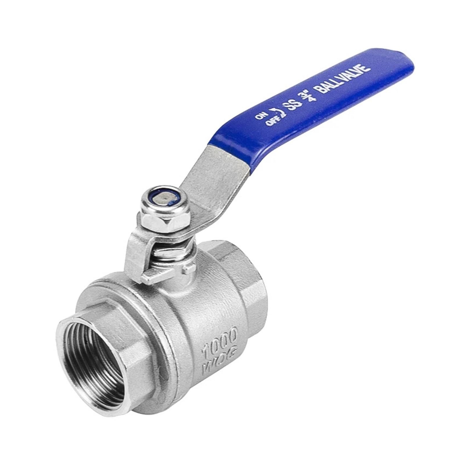 1 Uds SS304/316L válvula de bola rosca interior doble dos piezas tornillo Manual interruptor tubería agua del grifo(1-1/4",ZG_SS304)