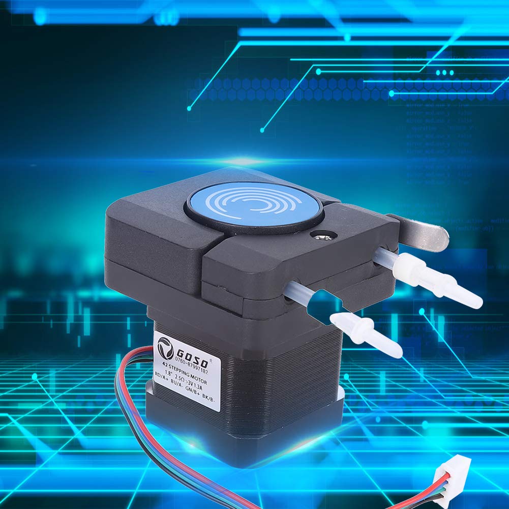 Denash 42 Stepper Motor Anticorrosion Peristaltic Pump Dosierpumpe 6-24 V, Kompakte Größe und Wearresistant für -Projekte