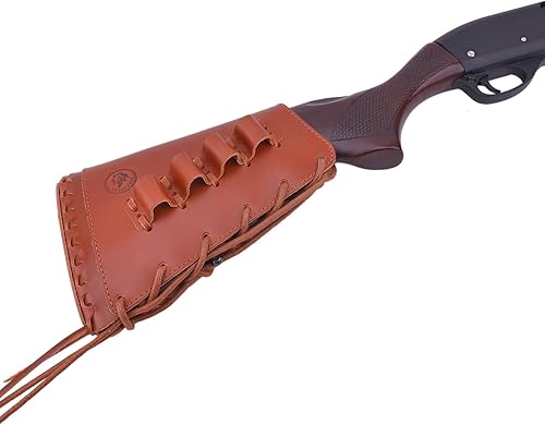 Miniatura 8 de Almohadilla de cuero para mejilla de culata cosida a mano para rifle 38357 45-70 308 .22LR 12GA