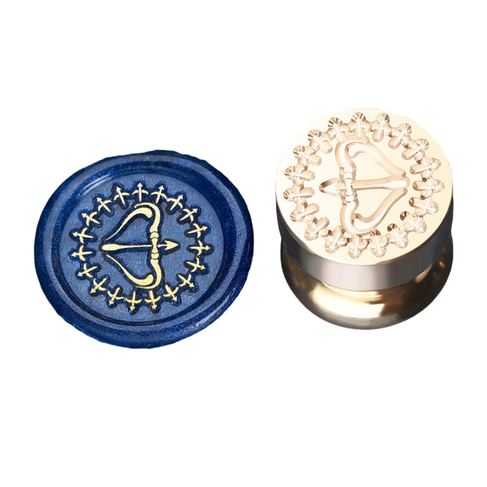 NEWFT Card Waxes Stamp Head Replacement Envelope Sealing Greeting Card Emboss Sealings Stamp Head Brasses Sealing Brasses Seal