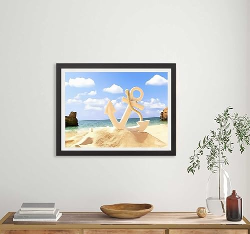 Miniatura 3 de Kaliosy Kits de arte de diamantes 5D para adultos, ancla de playa por números, arte de pintura de diamante, estrella de mar del océano, bricolaje,