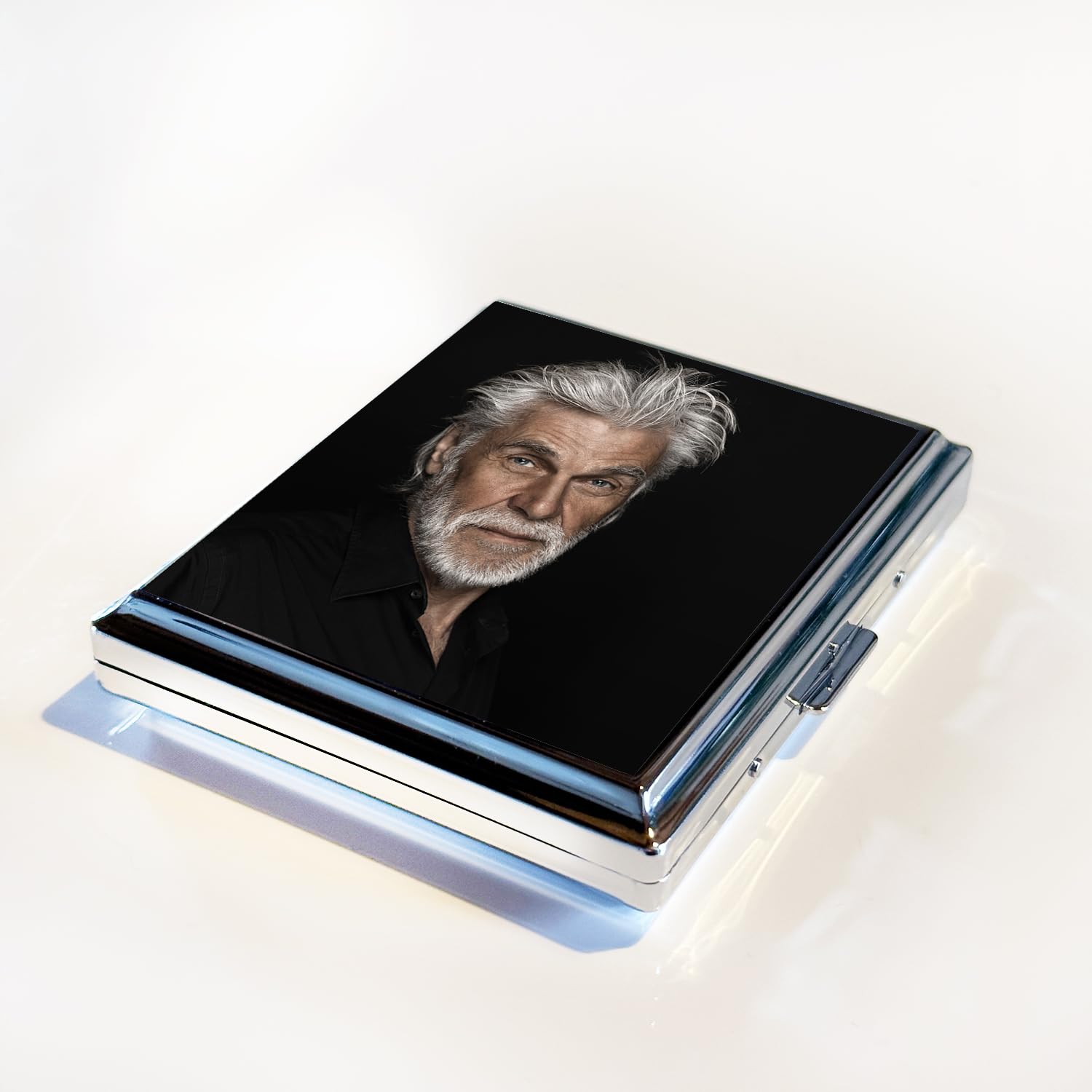 Contento | Personalisiertes Zigarettenetui | Bedruckt mit deinem Foto | Zigarettenbox | Geschenkidee für Männer & Frauen, Geburtstag, Weihnachten, Jubiläum, Werbegeschenk mit Logo