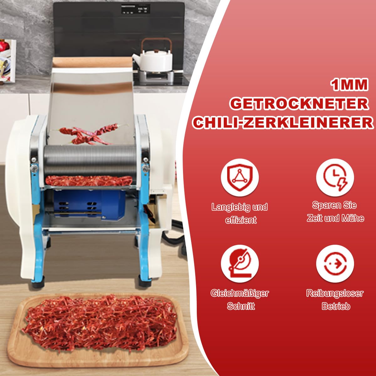Elektrische Tabakschneider Shredder Zerkleinerungsmaschine 550W 1mm | Startseite Kommerzielle Elektrisch Trockene Chili Schneidemaschine, Rauchbrecher Kräuterscheider